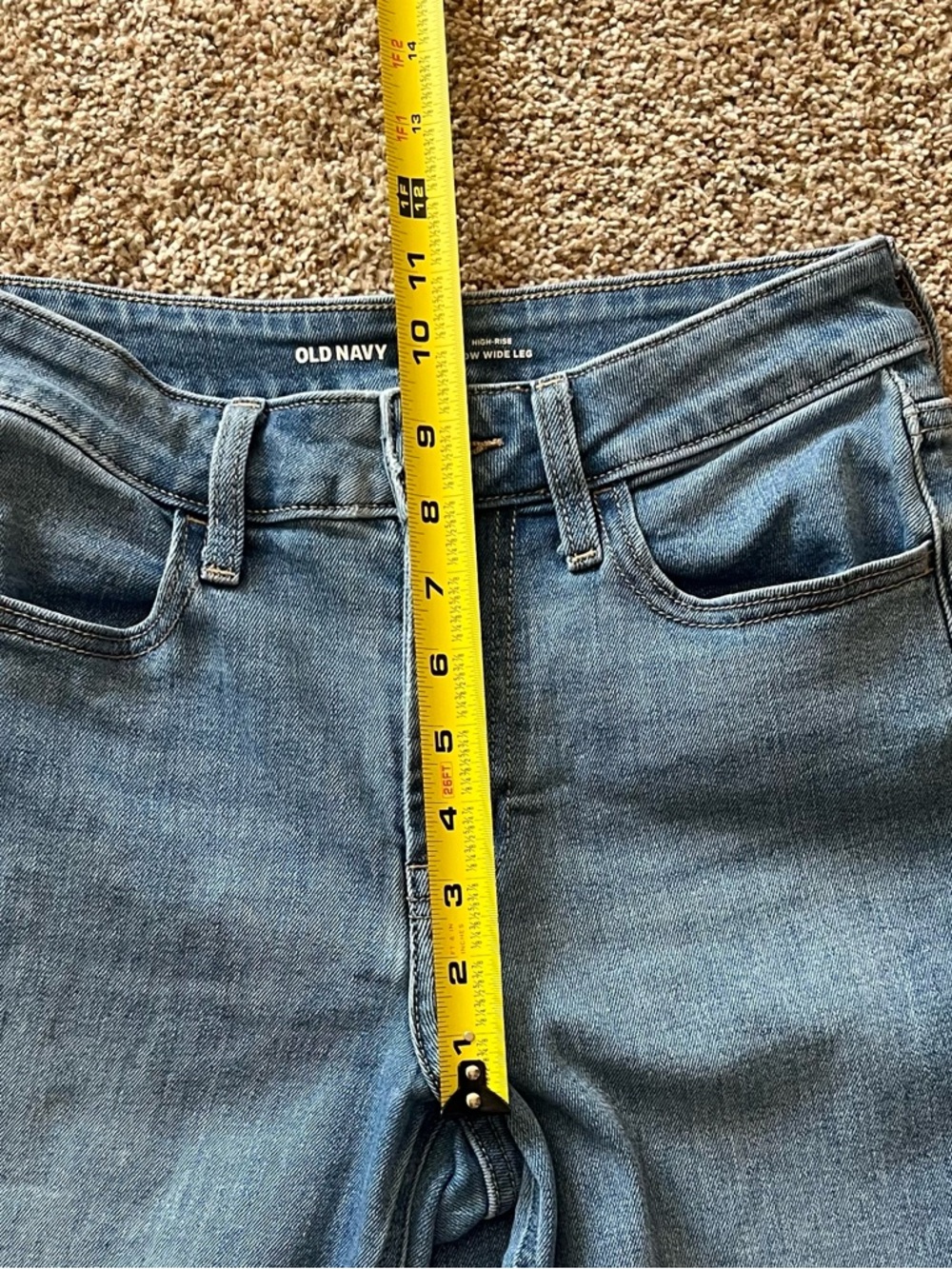 Old Navy Women's High-Rise WOW Wide-Leg Jeans - Picture 8 of 8